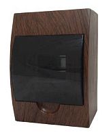 Бокс пластиковый EKF PROxima ЩРН-П-6 (200x148x95мм) IP41 темное дерево  картинка 